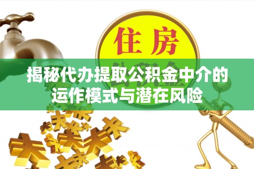 黄石揭秘代办提取公积金中介的运作模式与潜在风险