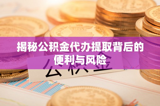 黄石揭秘公积金代办提取背后的便利与风险