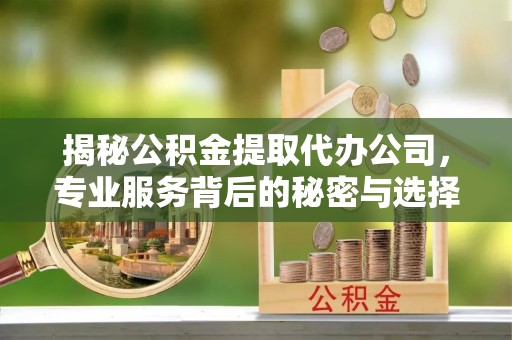 黄石揭秘公积金提取代办公司，专业服务背后的秘密与选择指南
