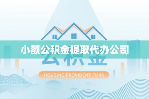 黄石小额公积金提取代办公司